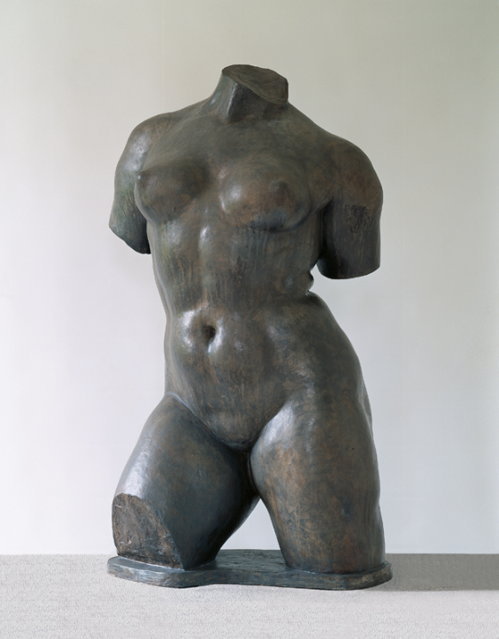 Aristide Maillol, Grosser weiblicher Torso, Studie für Die Gefesslte Aktion, 1907, Blei, 121 x 65 x 57 cm