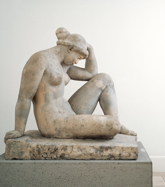 Aristide Maillol, La Méditerranée , um 1905/07, Kalkstein, 114 x 78 x 107,5 cm<br />