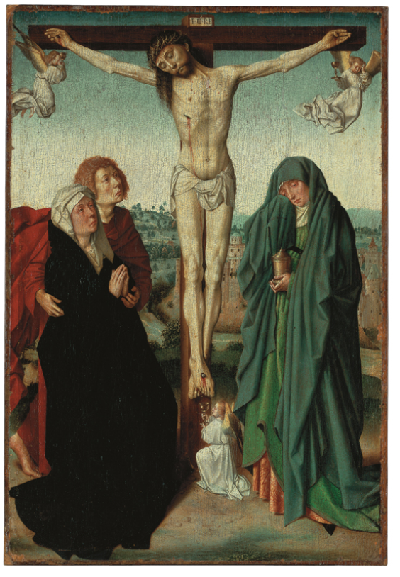 Gerard David, Die Kreuzigung Christi, um 1480/85, Eichenholz, 48,5 x 32, 8 cm
