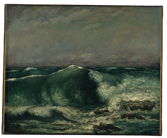 Gustave Courbet, Die Woge, 1870, Öl auf Leinwand, 80,5 x 99,5 cm