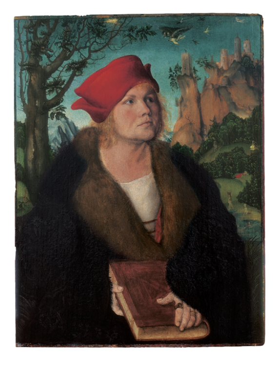 Lucas Cranach d. Ä., Bildnis des Dr. Johannes Cuspinian, 1502, Holz, 60 x 45 cm