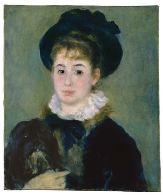 Pierre-Auguste Renoir, Bildnis Henriette Henriot, um 1876, Öl auf Leinwand, 55 x 46,5 cm