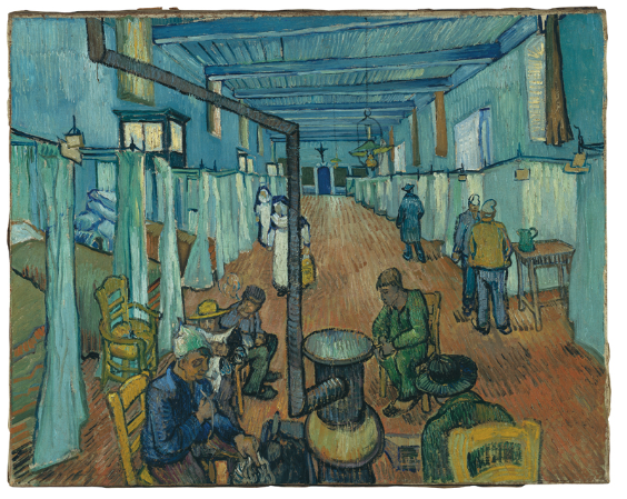 Vincent van Gogh<br /> Der Krankensaal des Hospitals von Arles, 1889<br /> Öl auf Leinwand, 72 x 91 cm