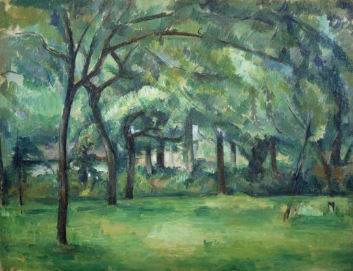 Paul Cézanne, Ferme normande, été (Hattenville), 1882, Öl auf Leinwand, 49,5 × 66 cm, Privatbesitz, Dauerleihgabe an The Courtauld Gallery, London