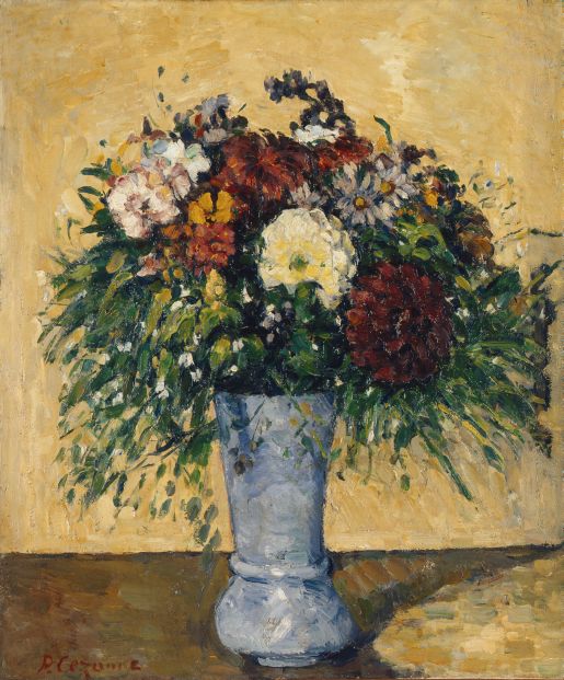 Paul Cézanne, Fleurs dans un vase, um 1877, Öl auf Leinwand, 55,2 × 46 cm, Staatliche Eremitage, Sankt Petersburg