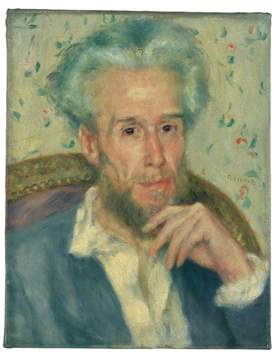 Pierre-Auguste Renoir<br /> Portrait of Victor Chocquet c. 1876<br /> Oil on canvas, 46 x 36 cm