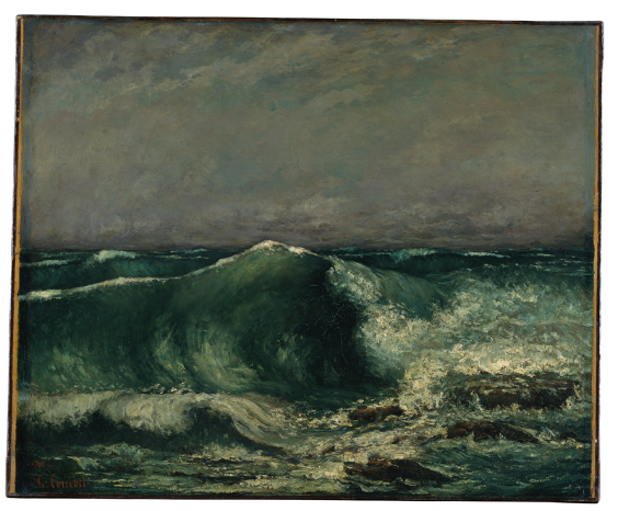 Gustave Courbet, <br /> The Wave 1870<br /> Oil on canvas, 80,5 x 99,5 cm