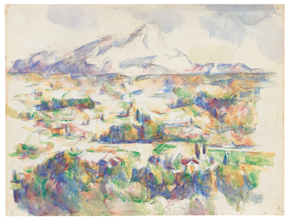 Paul Cézanne <br /> Mont Sainte-Victoire 1902–06 <br /> Watercolour over pencil on paper, 48 x 63,2 cm
