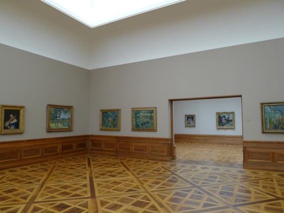 Galerie (Ecke mit den Cézannes und van Gogh)