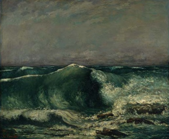 Gustave Courbet (1819–1877), Die Woge, 1870, Öl auf Leinwand, 80,5 x 99,5 cm, Sammlung Oskar Reinhart «Am Römerholz», Winterthur