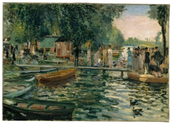 Pierre-Auguste Renoir (Limoges 1841 – Cagnes-sur-Mer 1919),La Grenouillère, 1869, huile sur toile, 65 x 92 cm