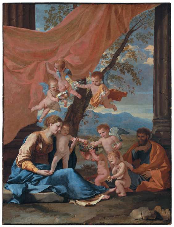 Nicolas Poussin, La Sainte Famille, vers 1630, huile sur toile, 87 x 66 cm