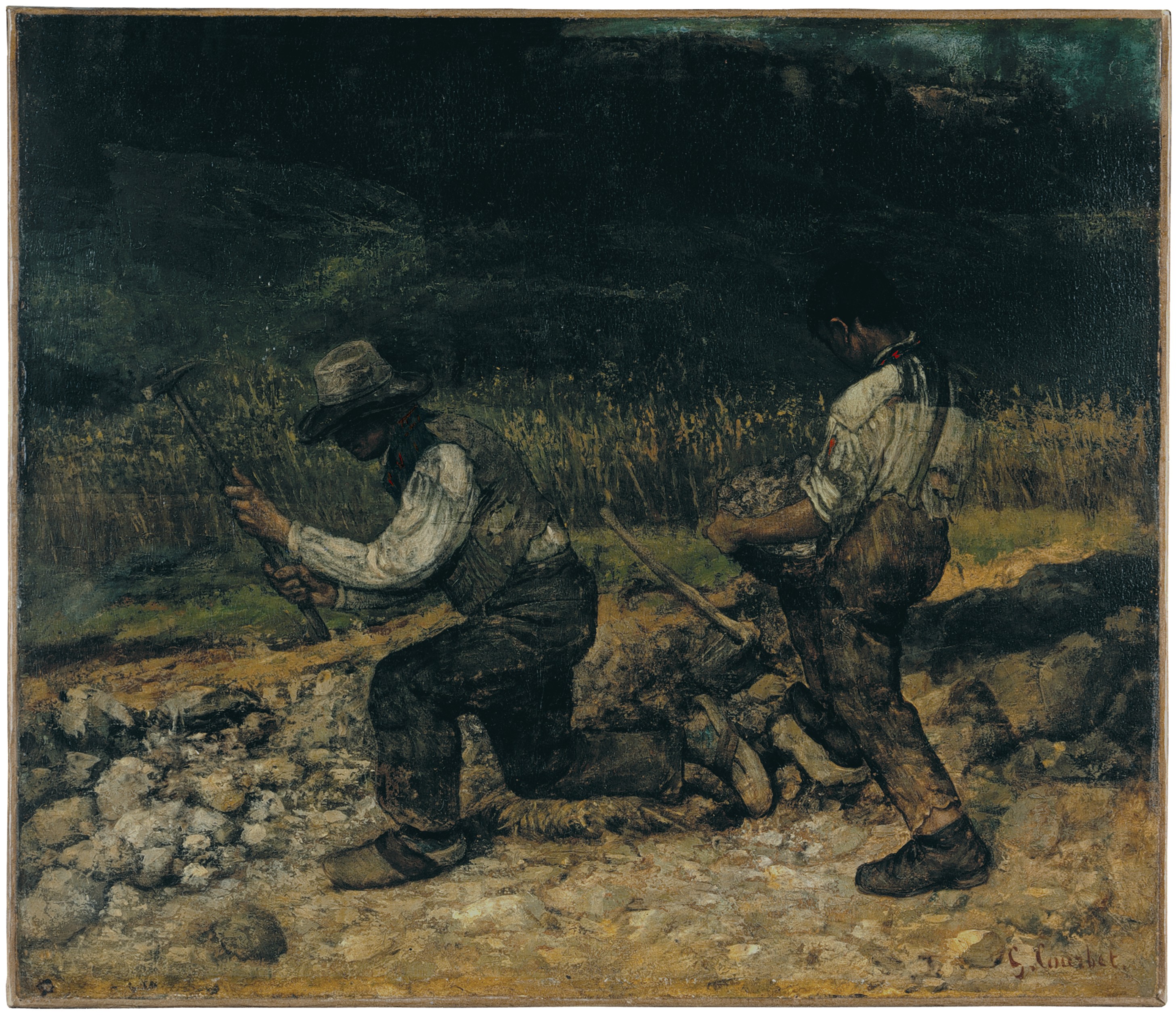 Les Casseurs de pierres  vers 1849