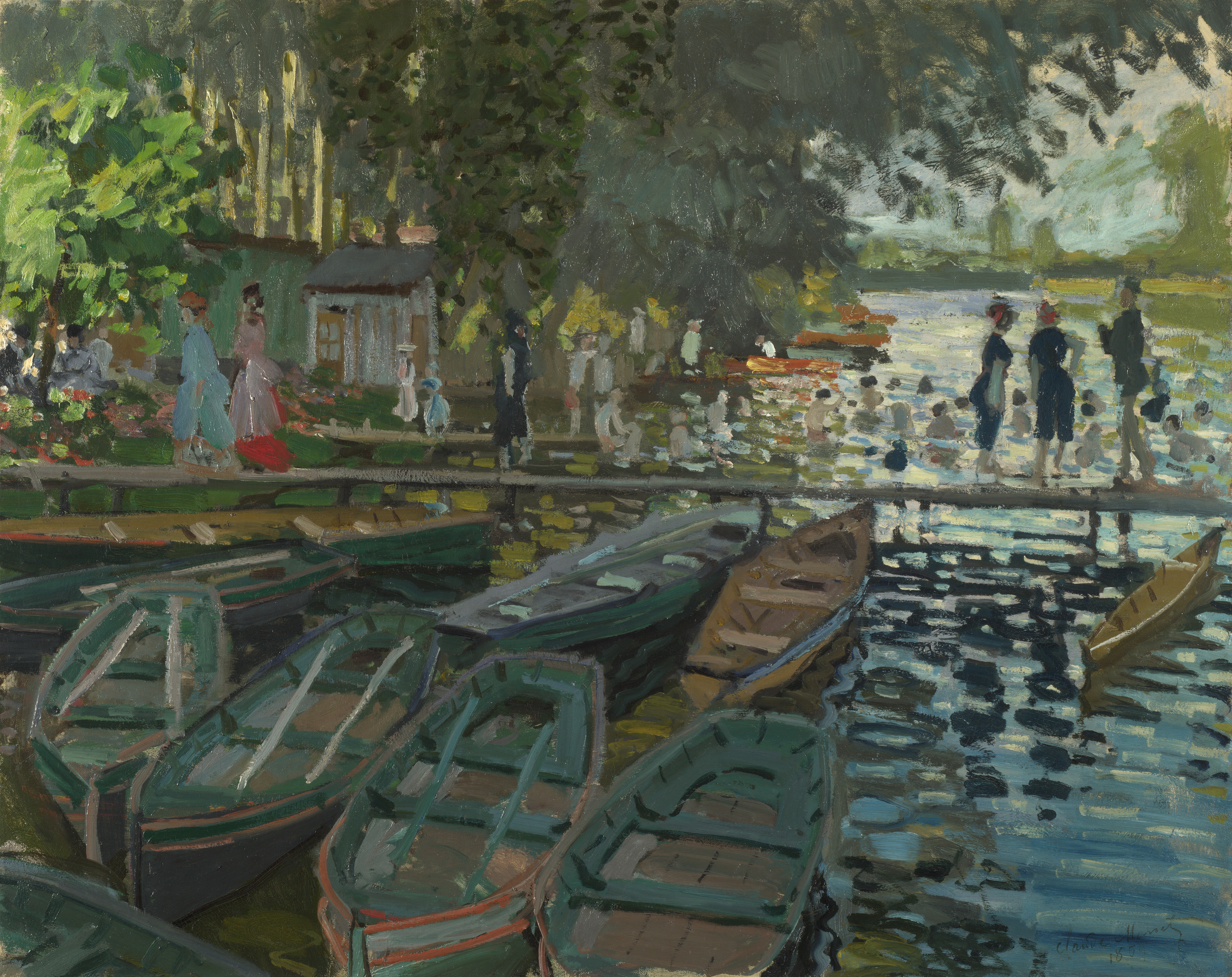 Claude Monet, Baigneurs à la Grenouillère, 1869