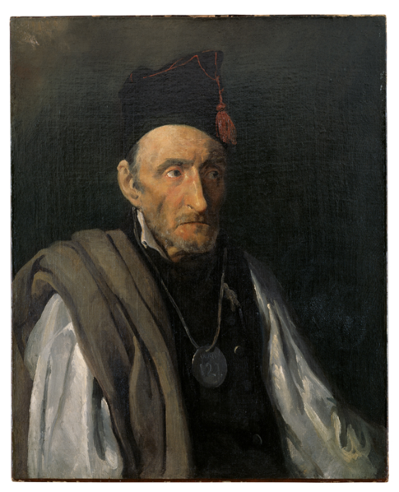 Théodore Géricault<br /> Alienato affetto da monomania militare, attorno al 1819-1822<br /> olio su tela, 81 x 65 cm