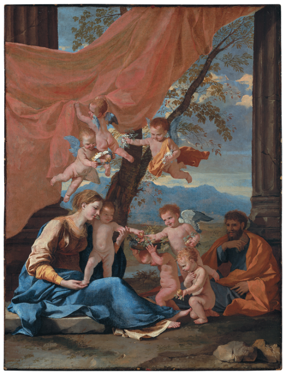 Nicolas Poussin, La Sacra Famiglia, attorno al 1630, olio su tela, 87 x 66 cm