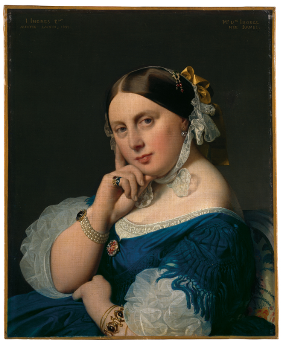 Jean-Auguste-Dominique Ingres<br /> Ritratto di Delphine Ingres-Ramel, 1859<br /> olio su tela, 65,2 x 53,3 cm