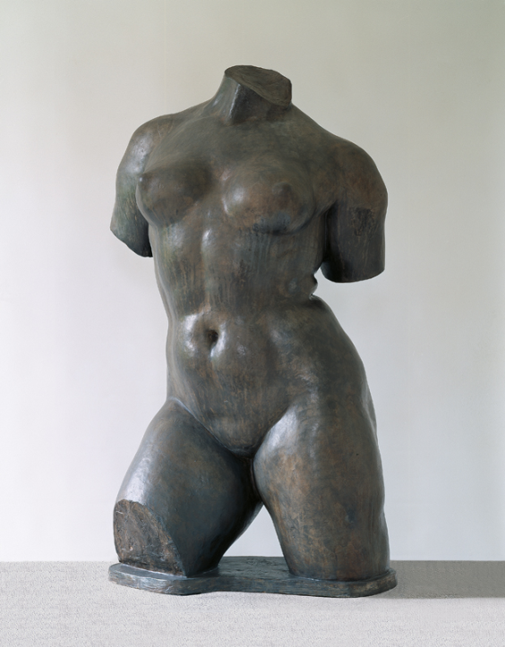 Aristide Maillol, Grande torso femminile, studio per L’azione in catene, 1907, piombo, 121 x 65 x 57 cm
