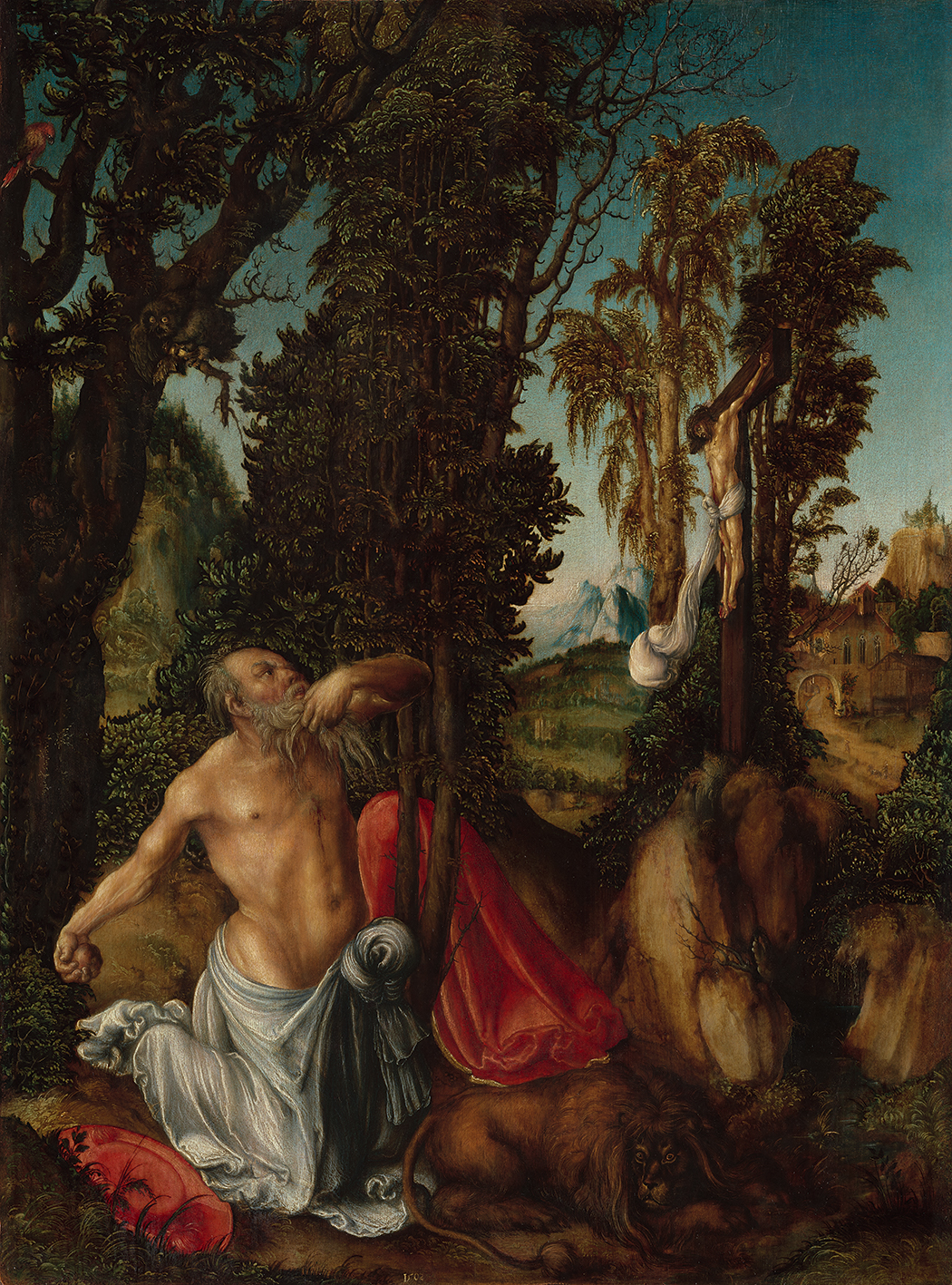 Lucas Cranach il Vecchio, San Girolamo penitente, 1502 
