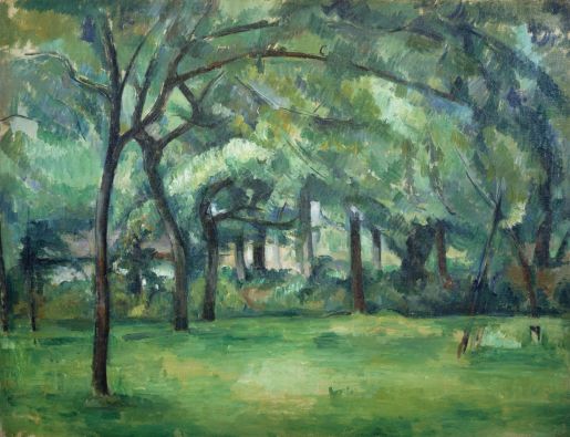 Paul Cézanne, Ferme normande, été (Hattenville), 1882, Huile sur toile, 49,5 × 66 cm, Propriété privée, prêt permanent à The Courtauld Gallery, Londres